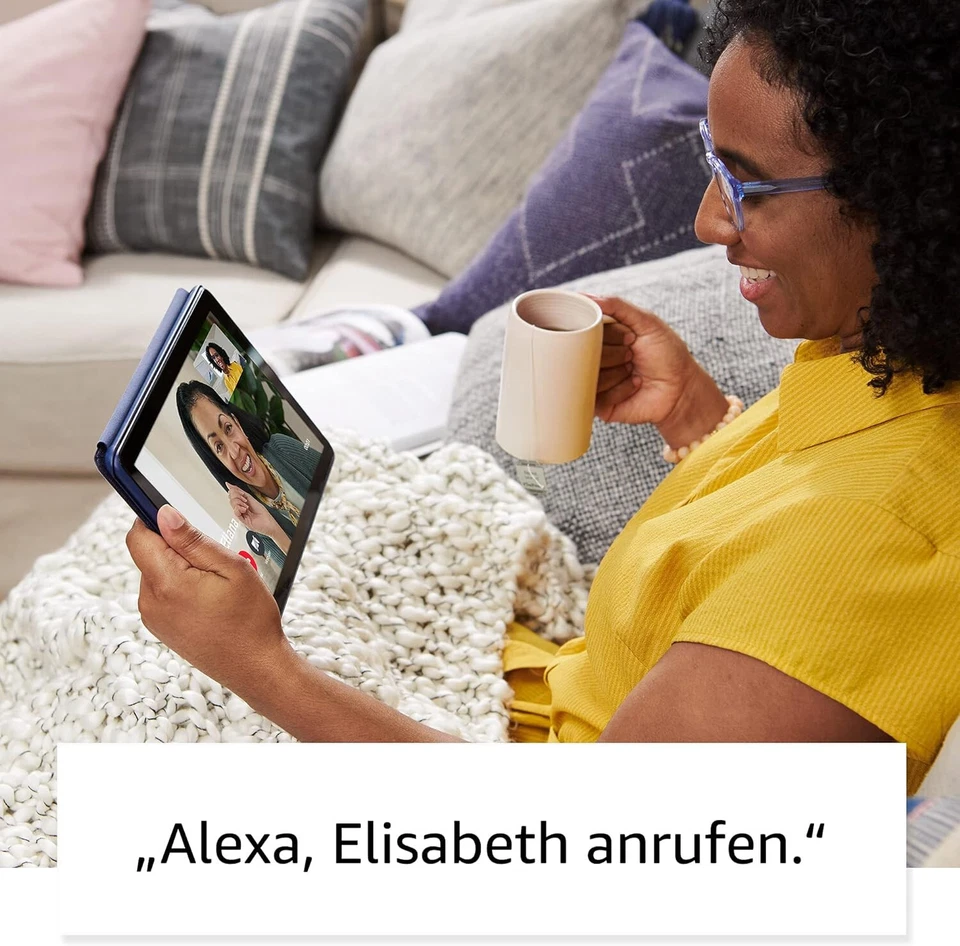 Amazon Fire HD 10-Tablet, 10,1 Zoll Full-HD 1080p 32GB, 3GB RAM schwarz mit Werb - Bild 4 von 4