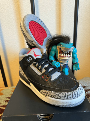 Nike Air Size 7Y Jordan 3 OG Bred 854261-001 Black Cement Youth DS New