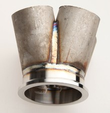 Vibrant Stainless Steel 4-1 Turbo Manifold Merge Collector 3 V-band Flange