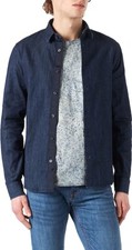 ORIGINAL ARMANI EXCHANGE SLIM FIT, DENIM SHIRT. INDIGO BLUE, SIZE XXL 2XL, NEW