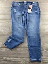 Kancan Mid Rise Super Skinny Jeans with Lycra Size 22W Medium Wash Denim NWT New