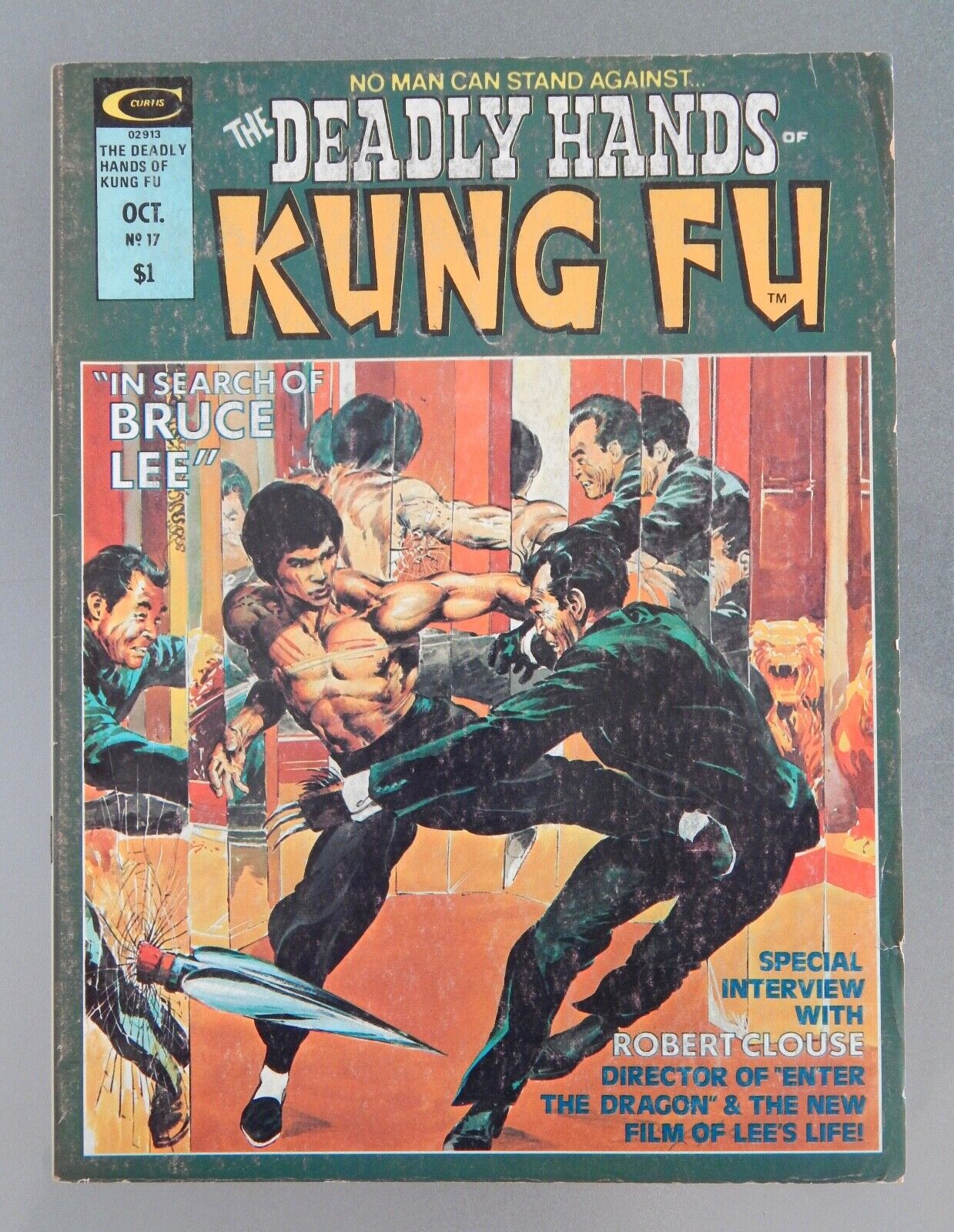 The Deadly Hands of Kung Fu # 17 Bruce Lee Photos Neal Adams Cover George Perez 