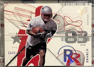 2002 Spx Deion Branch Rookie 125 Serial Number 48 1500 New England Patriots Ebay
