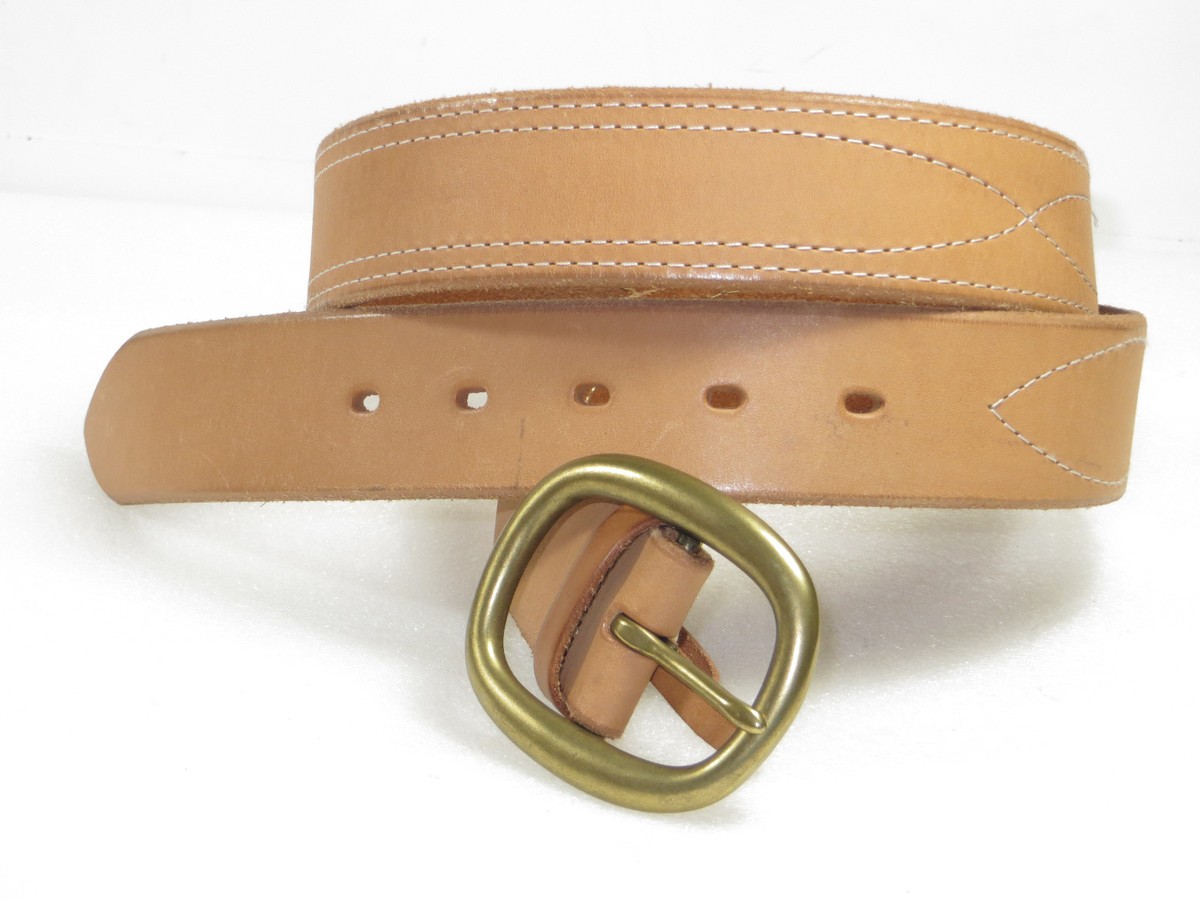 Banana Republic Brown Leather Belt with Gold Buckle Banana Republic leather belt S | Mercari main image 4