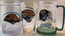 Jacksonville Jaguars Cup Lot Acrylic Freezer Mugs And Beer Pint 