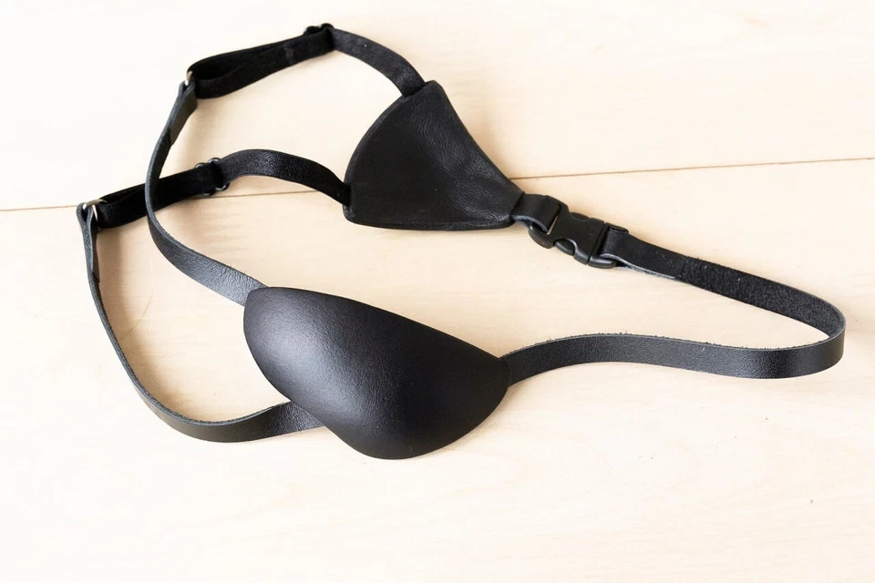 Arcane Caitlyn Eye Patch, Caitlyn Cosplay Leather Eye Patch, Slim Eye Patch - Image 3 of 4