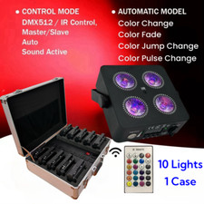 10pc/IR4X18 WBattery LED Uplight Wifi Remote Wireless Uplight 6IN1 LED Par Light