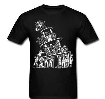 Anarchy Tower revolution wealthy on top class change  life Tee t-shirt unisex