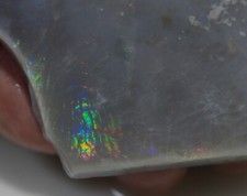 OPAL AUSTRALIAN MINTABIE RUB FLORAL HARLEQUIN BUTTERFLY WING PATTERN 205ct VIDEO