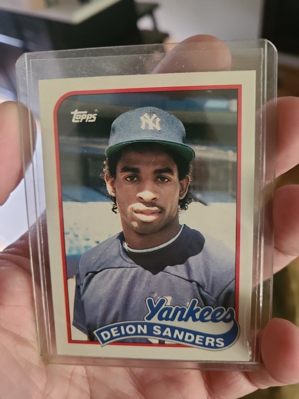 1989 Topps Traded #110T - Deion Sanders Rookie RC - Yankees Colorado