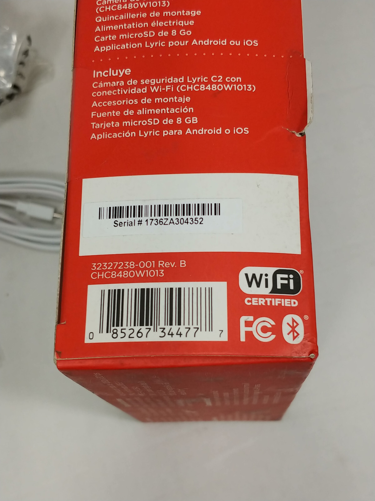 Honeywell Lyric C2 indoor Wi-Fi camera CHC8480W1013 New-Old Stock