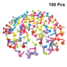100pcs Brads Beinen Horn Nägel Metall Brad B...