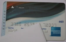 Expired American Express Delta Options Credit Card Bank AmEx