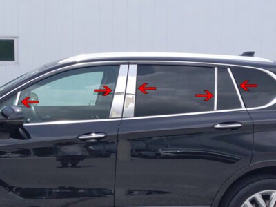 6pcs Window Pillar Posts Silver Cover Door Trim Fit For Buick Envision 6pcs Window Pillar Posts Silver Cover Door Trim Fit For Buick Envision
