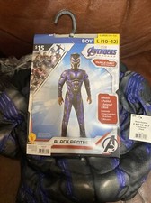 Boy's Marvel Avengers Black Panther Halloween Costume 2 PC Set Size Large 10-12