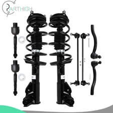 For 2013 2014 2015 Honda Civic No SI Front Shocks Struts Sway Bar Links Tie Rods