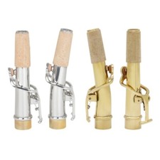 2 PCS Sax Curved Necks and Straight Neck for Soprano Saxophone Instrument