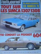 L'AUTO JOURNAL 1975 13 INNOCENTI MINI 120 PEUGEOT 604 PORSCHE 911 TURBO WIMILLE