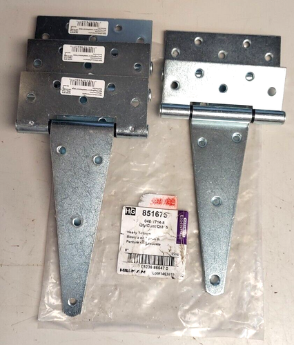 Lot of 5 - Hillman Hardware Essentials 851675 Heavy Duty T-Hinge | eBay