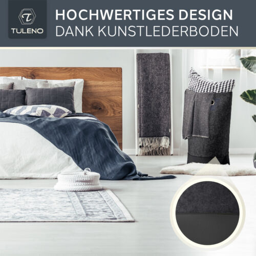 TULENO - XL Wäschesammler aus Filz Stoff - Wäschesack & Wäschekorb mit Griff - Bild 5 von 20