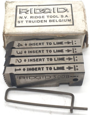Ridgid 500B Cutting Jaws 3/4-10 BSW Bolt Dies New Original Packaging