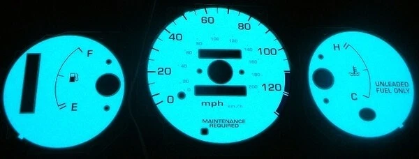 Medidores de brillo de cara blanca para Honda Civic DX 1996-2000 sin RPM AT automático Foto 3 de 4