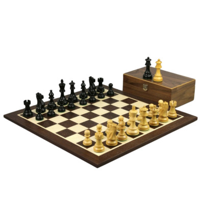 21 Zoll Wenge Schachspiel - gewichtete klassische Staunton Schachfiguren 3,75 Zoll