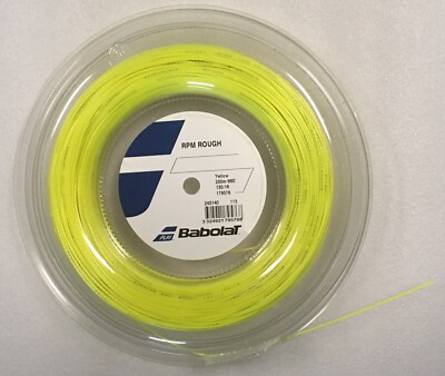 Babolat RPM Blast ROUGH 16 1.30mm 660ft 200m Reel Tennis YELLOW String NADAL