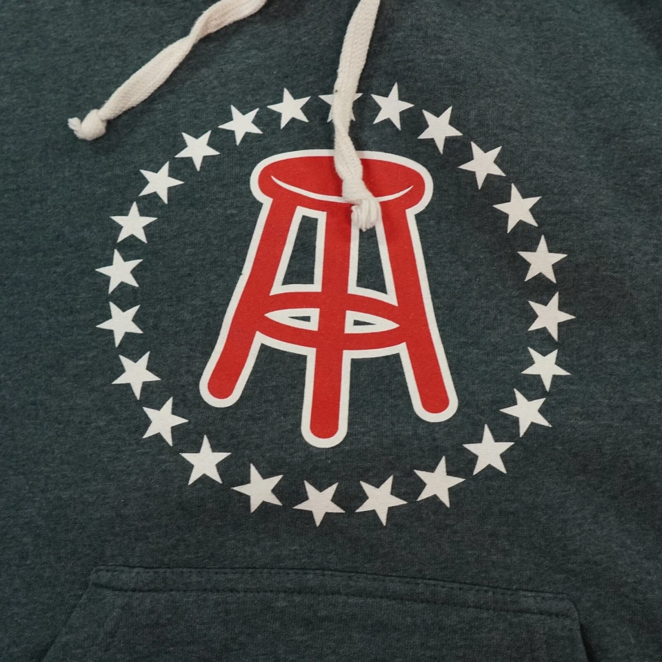 Barstool Sports толстовка с капюшоном мужской большой серый толстовка логотип флис пуловер J Америка - Изображение 4 из 4