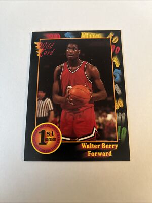 1992 Wild Card Collegiate Walter Berry #62 St John's Redmen | eBay