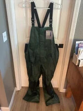 Red Ledge - Unisex Dryden 100% Waterproof Bib Overalls - Green & Black - Size XL