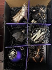 NEW Pottery Barn Set of 6 Wednesday Addams Family Christmas Halloween Ornaments