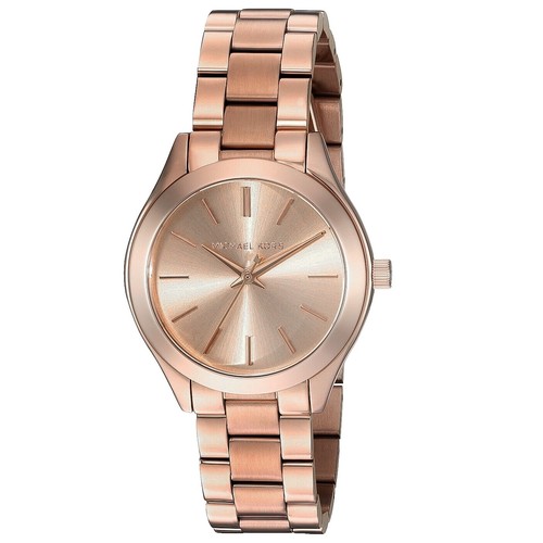 Michael Kors Slim Runway Watch Women 41mm Rose Gold Tone  display picture 3