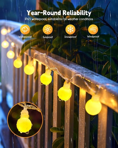 Solar Powered 100LED String Light Garden Path Yard Decor Lamp Outdoor Waterproof - Picture 3 of 34