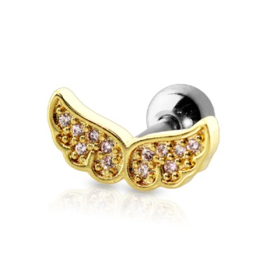 Set De 2 Boucles D'oreilles Goujon En Inox 316L - Émail Noir, Finition Argent Ou Or Blanc - Neuf Sans Emballage