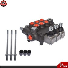 Hydraulic Monoblock Double Acting Control Valve 21 GPM SAE 3 Spool NEW