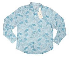 Tommy Bahama Digital Palms Tropical Long Sleeve Button Down Men's Shirt NWT