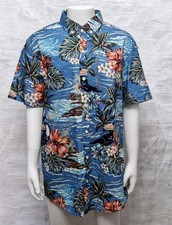 NEXT Kids Boys Tropical Design Shirt Short Sleeved Casual Holiday 100% Cotton