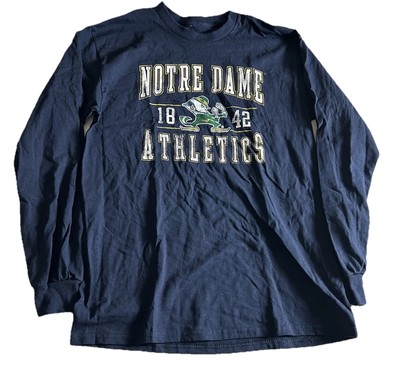 Notre Dame Fighting Irish Long Shot Long Sleeve T-Shirt Navy Size Medium