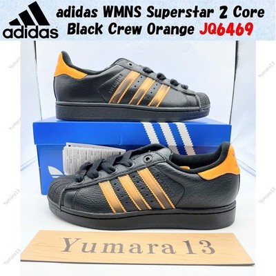 adidas WMNS Superstar 2 Core Black Crew Orange JQ6469 Damen Gr.