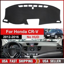 Dash Mat Leather Dashboard Anti-slip Cover Pad Black Us For Honda Cr-v 201216