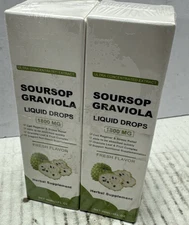 2x Pure Graviola Soursop Extract Liquid Drop Support Regeneration, Immune Boost