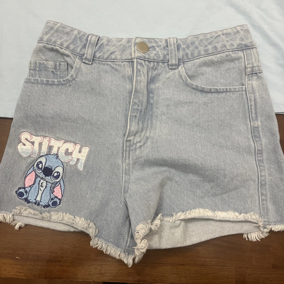 Lilo And Stitch 迪士尼短裤和 T 恤套装青少年女孩 7/8 码 — 第 3/4 张图片