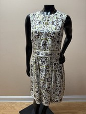 TORY BURCH PRINTED SILK DRESS Size:10 Retail:$648