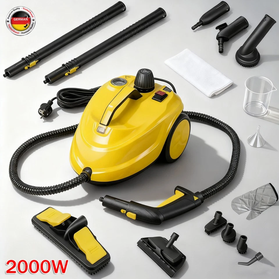 2000w Hochdruck Dampfreiniger Gerät Handdampfreiniger Autositze Polsterreiniger - Bild 2 von 4