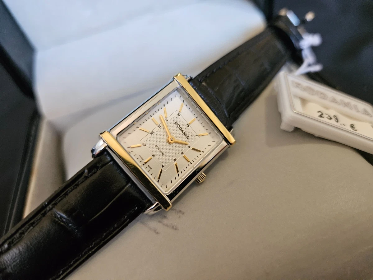 Montre Rodania Professional – Boîtier Saphir, Or, étanche 100m, Automatique – Neuf Avec étiquettes