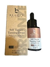 Beauty By Earth Self Tanner Tanning Drops for Face or Body Light 1oz Exp 11/26