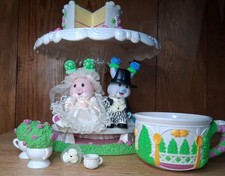 Vintage Kidsview Tea Bunnies Light up Wedding Tea Party Incomplete Read
