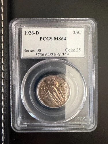 1926 D Standing Liberty Silver Quarter MS64 PCGS