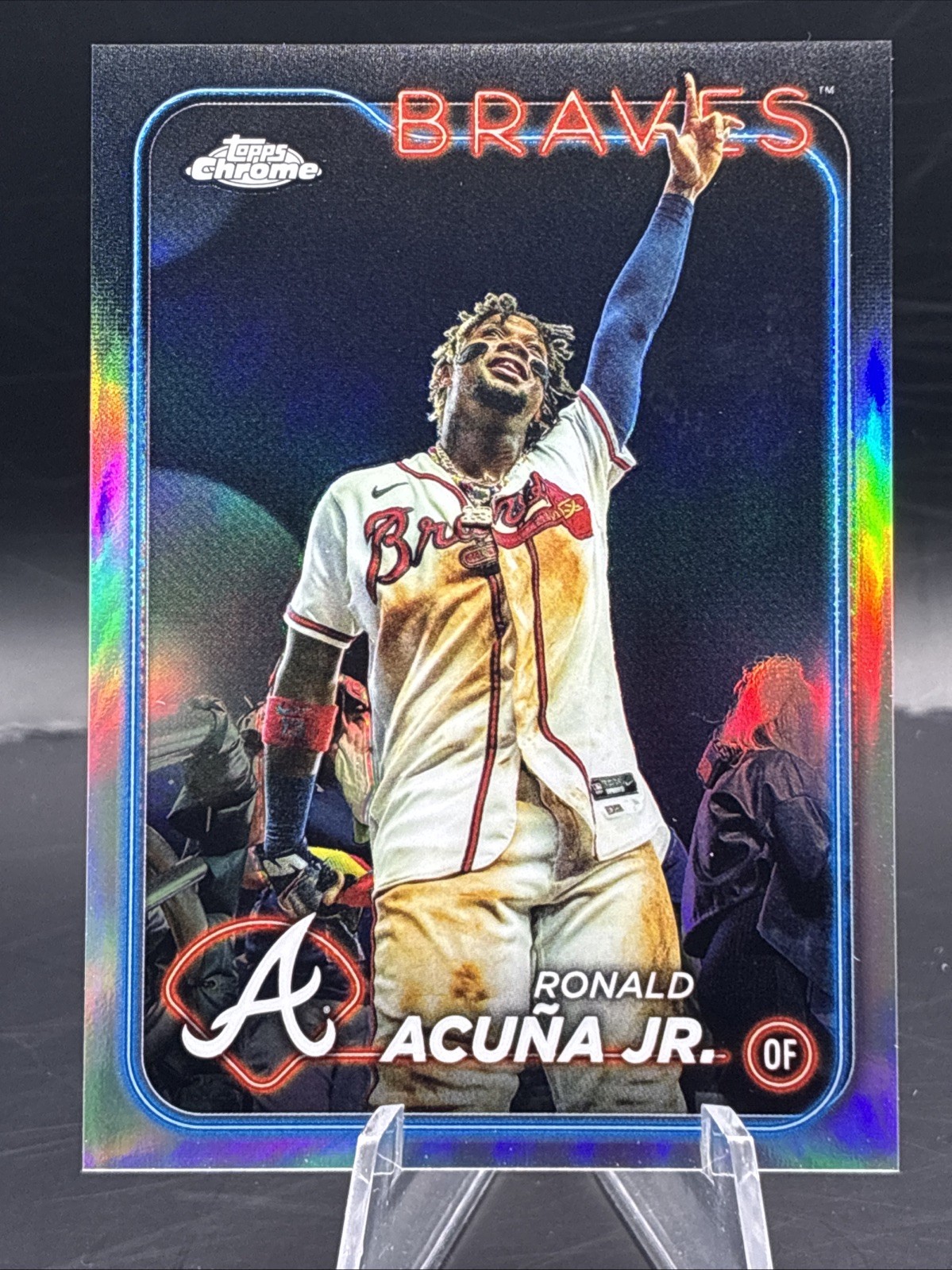 2024 Topps Chrome Ronald Acuna Jr. Image Variation Short Print SP #250 Braves